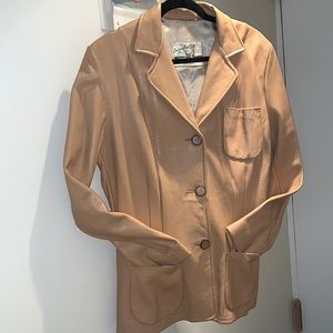 100% Tan Vintage Leather Jacket (Custom Coat Co., Inc.)